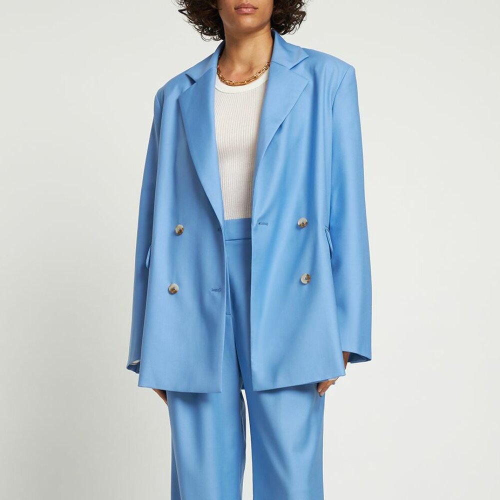 LouLou Studio "Donau" Blazer in Blue, size Small